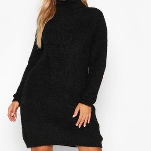 Black Long Sleeve Winter Dress/Super Soft Material